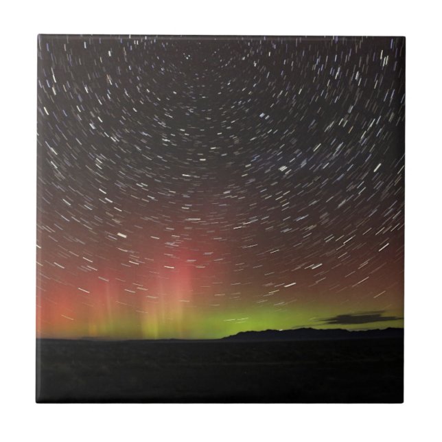 Carreau Aurora borealis à l'horizon nord (Devant)