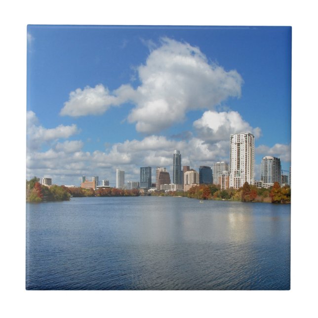Carreau Austin Texas Boardwalk - Ladybird Lake - Skyline (Devant)