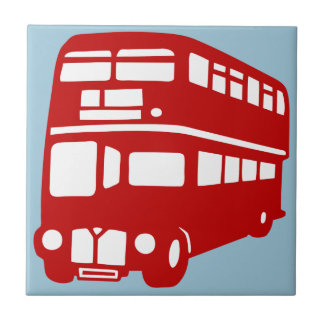 Carreau Autobus de deux étages anglais