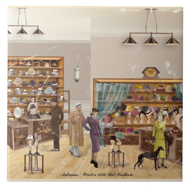 Carreau Automne - Mode hiver, 1934 (Devant)