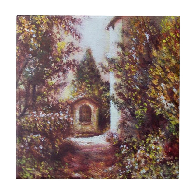 CARREAU AUTOMNE SILENCIEUSE À FLORENCE (Devant)