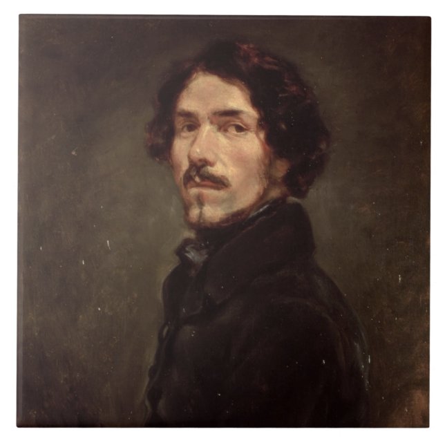 Carreau Autoportrait, c.1840 (huile sur la toile) (voyez (Devant)