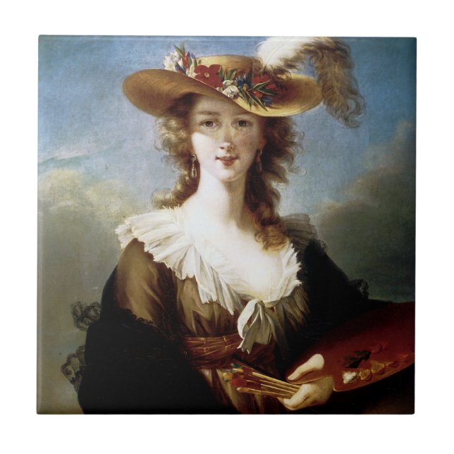 Carreau Autoportrait de ~ d'Elizabeth Vigee-Le Brun (Devant)