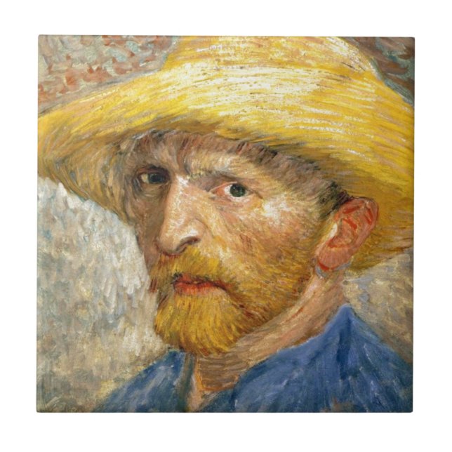 Carreau Autoportrait de Vincent Van Gogh (Devant)