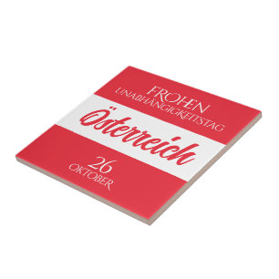 Carreau Autriche Fête de l'Indépendance drapeau national a