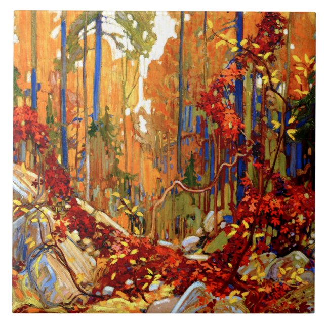 Carreau Autumn Garland, art de Tom Thomson,  (Devant)