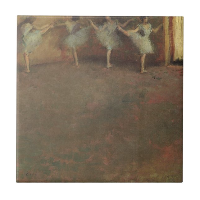 Carreau Avant le ballet d'Edgar Degas, Art Vintage (Devant)