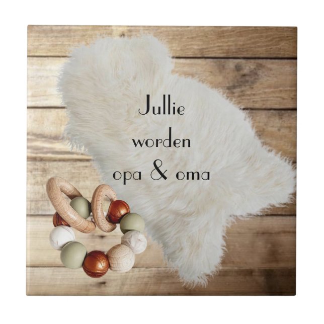 Carreau avec le texte "Vous devenez grand-père et  (Devant)