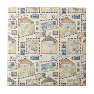 Carreau Aventure de courrier aérien vintage (2)