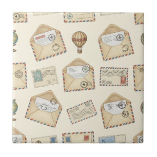 Carreau Aventure de courrier aérien vintage (4)
