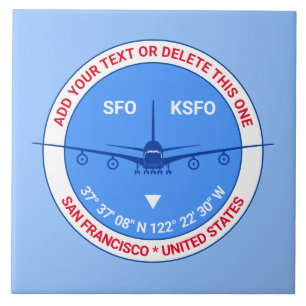 Carreau Aviateur, Pilote, Voyageur Touristique Personnalis