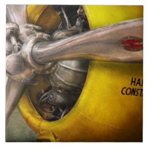 Carreau Avion - Pilote - Hélice - Twin Wasp