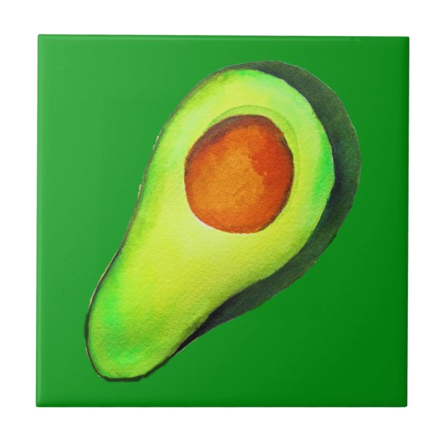 Carreau Avocat vert addict art mignon (Devant)