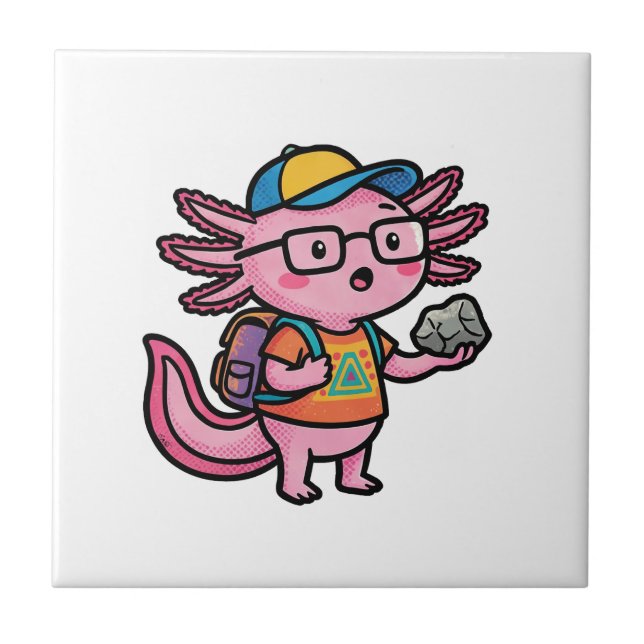 Carreau Axolotl nerd sarcastique je pose des questions sur (Devant)