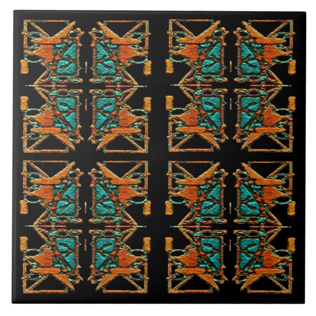Carreau Aztec Mandala (Devant)