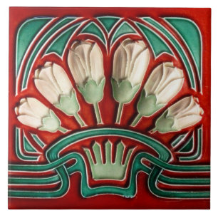 Carreau Azulejo Carrelage Art nouveau cheminée décorative