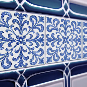 Carreau Azulejo Lisbon Motif Décor Céramique Talavera