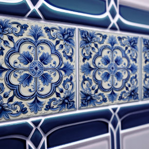 Carreau Azulejo Lisbon Motif Décor Céramique Talavera