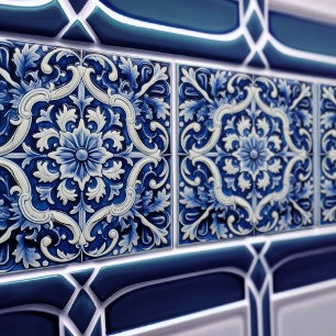 Carreau Azulejo Lisbon Motif Décor Céramique Talavera