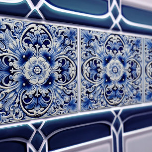 Carreau Azulejo Lisbon Motif Décoration Céramique Talavera