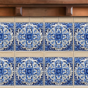 Carreau Azulejo Lisbonne motif Talavera Design céramique