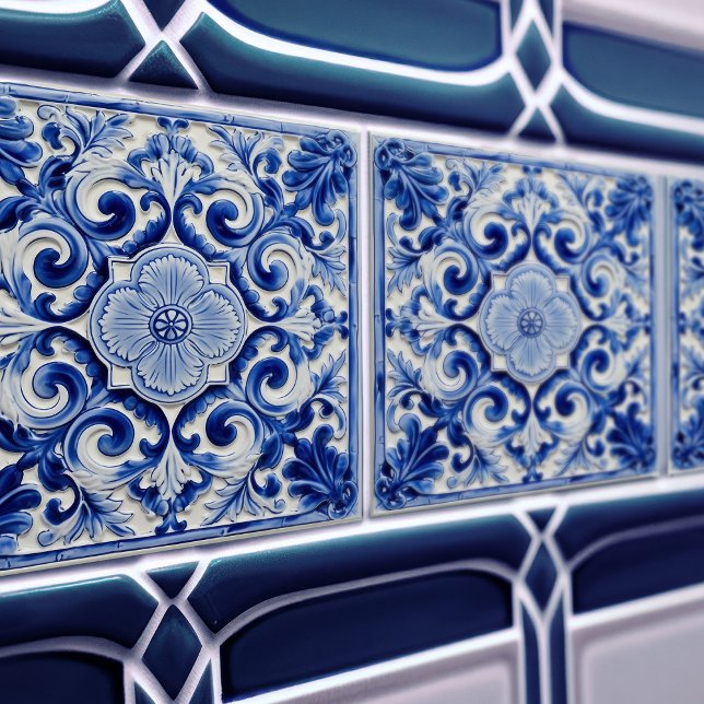 Carreau Azulejo Lisbonne motif Talavera Design céramique (Créateur téléchargé)