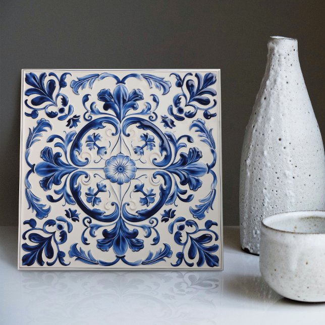 Carreau Azulejo Lisbonne motif Talavera Design céramique (Créateur téléchargé)