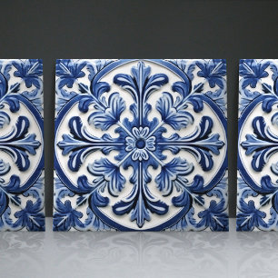 Carreau Azulejo Marine Portugais Lisbonne Art Ornemental