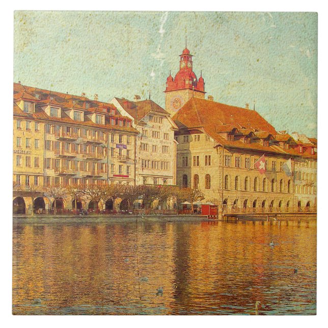 Carreau Azulejo Polaroids from Lucerne (Devant)