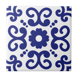 Carreau Azulejo Portugal Méditerranée Bleu Bleu Blanc 03
