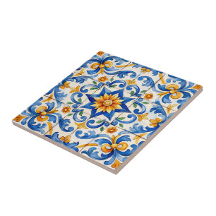 Carreau Azulejo Sunburst Spice