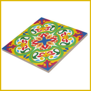 Carreau 💛 💚 Azulejos, motif très décoratif,