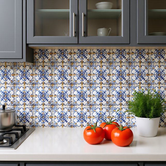 Carreau "Azure Opulence Mosaic (Azure Opulence Mosaic Ceramic Tile)