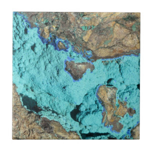 Carreau Azurite et malachite