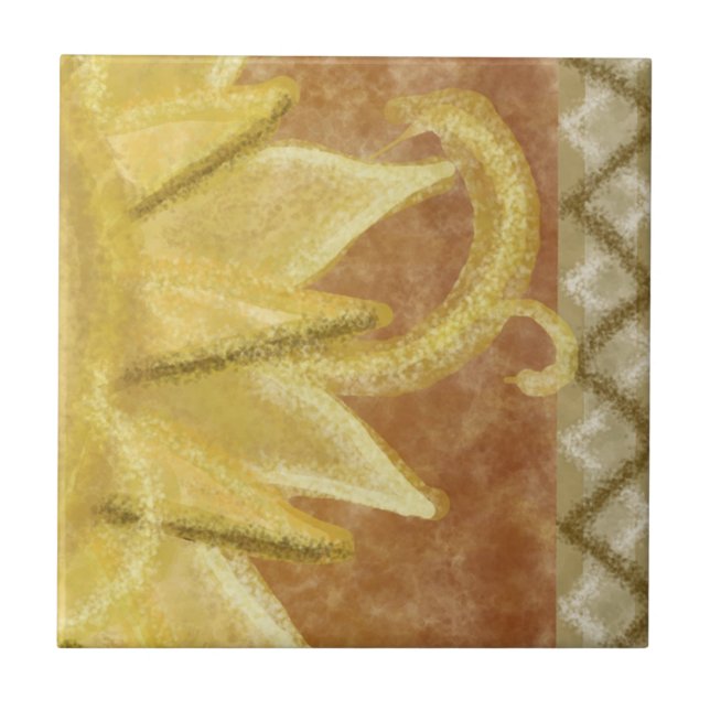 Carreau B3 - Peinture murale de Sunface, droite moyenne - (Devant)