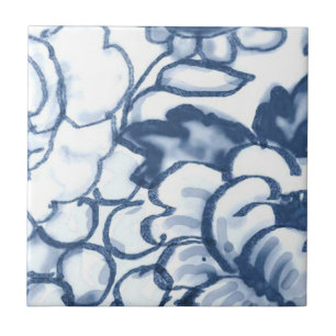 Carreau B4 - Tuile murale de panier de Delft - B4