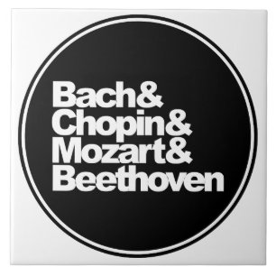 Carreau Bach et Chopin et Mozart et Beethoven
