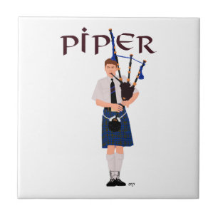 Carreau Bagpiper