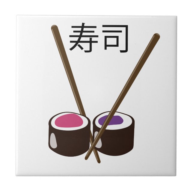 Carreau Baguettes de sushi japonaises (Devant)