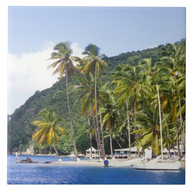 Carreau Baie de Marigot, Sainte-Lucie, Caraïbes (Devant)
