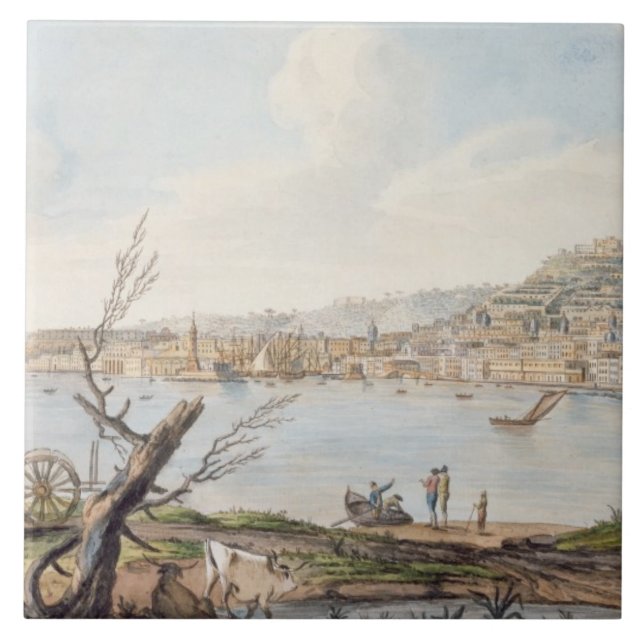 Carreau Baie de Naples du bord de mer près du Br de (Devant)