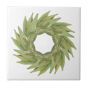 Carreau BAIE FEUILLES WREATH 4,25" Carrelage en céramique