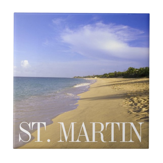 Carreau Baie Longue Long Bay Beach, St. Martin (Devant)