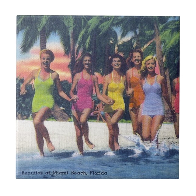 CARREAU BAIGNER DES BEAUTÉS (Devant)