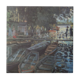 Carreau Baigneurs à La Grenouillère par Claude Monet