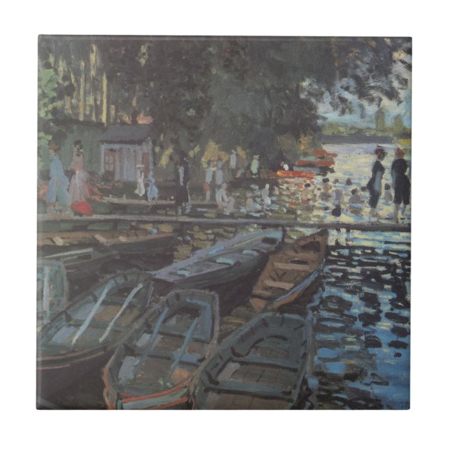 Carreau Baigneurs à La Grenouillère par Claude Monet (Devant)