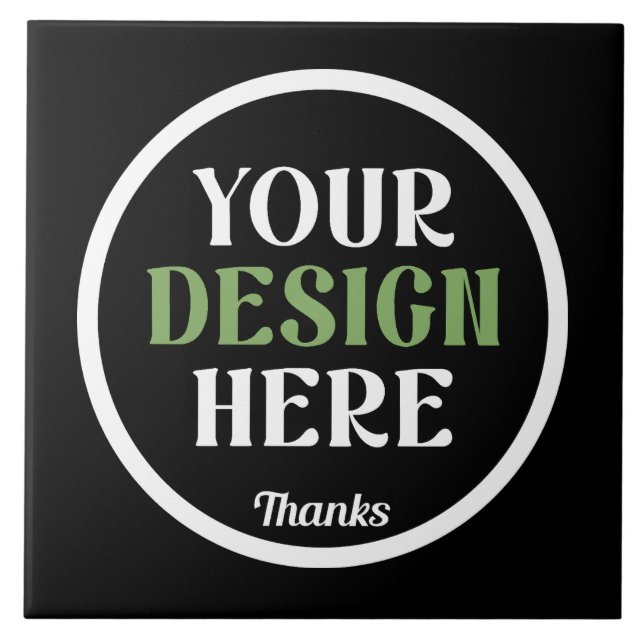 Carreau baiser personnalisé, unique, élégant et minimalist (Devant)