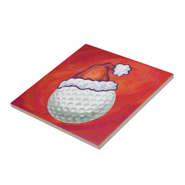 Carreau Bal de golf à Santa Hat sur Red (Côté)