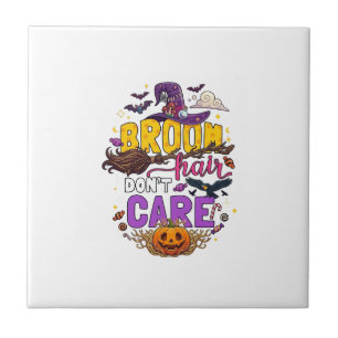Carreau Balai Cheveux N'importe Halloween Sorcière Chapeau