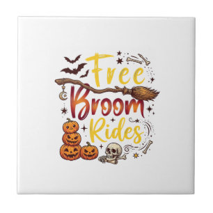 Carreau Balais Gratuits Promenades Halloween Citrouilles C